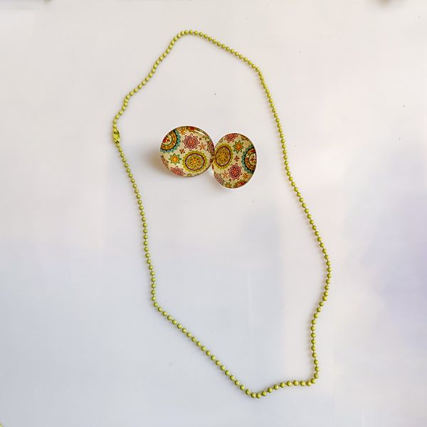 Spring Meadow Floral Charm Jewelry Set